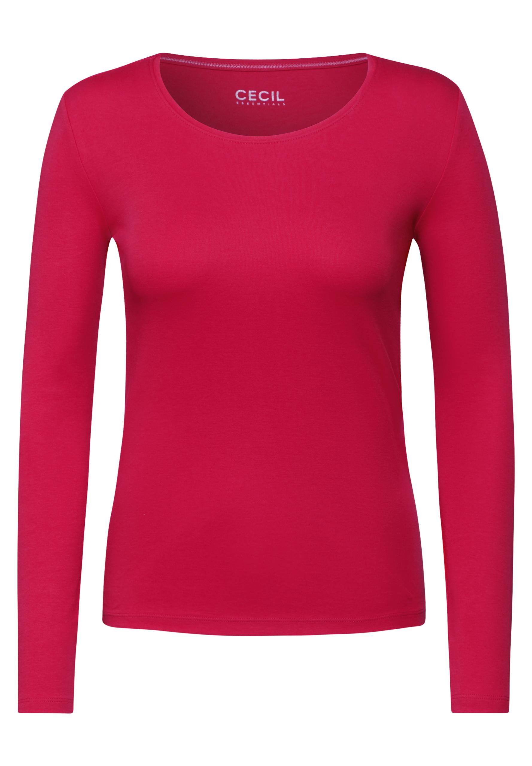 Shirt mit Rundhals L - Granita Red