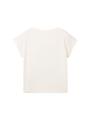 Fotoprint T-Shirt mit Bio-Baumwolle 176 Regular Fit - Wool White