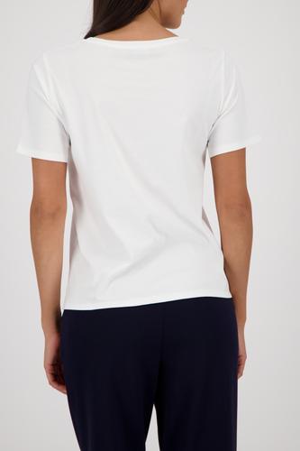 T-Shirt mit Strasssteinen 40 - Marine
