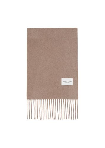 Schal mit Fransen OSO - Shaded Brown Melange