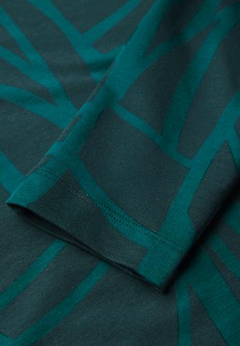 Shirt mit Knöpfen L - Petrol Green