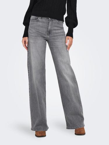 ONLMADISON BLUSH HW WID DNM REA0938 NOOS S/30 Weiter Beinschnitt - Light Grey Denim