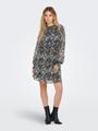 ONLSABBIE LIFE L/S HIGHNECK DRESS PTM S Normal geschnitten - Aqua Gray