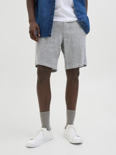 JPSTACE MYKONOS LINEN BLEND SHORTS REG L Verjüngt - Blue Indigo