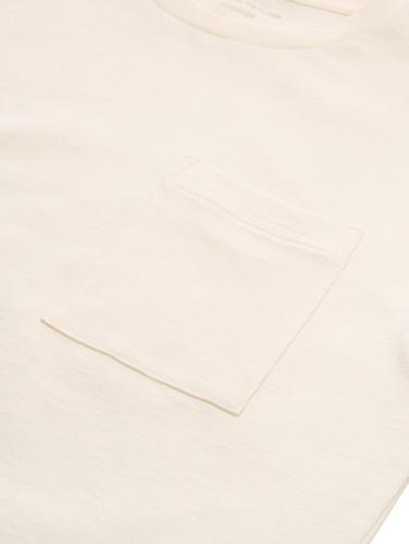 Oversize T-Shirt mit Brusttasche 152 Oversized Fit - Wool White
