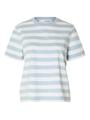 SLFESSENTIAL SS STRIPED BOXY TEE NOOS S Box Fit - Cashmere Blue