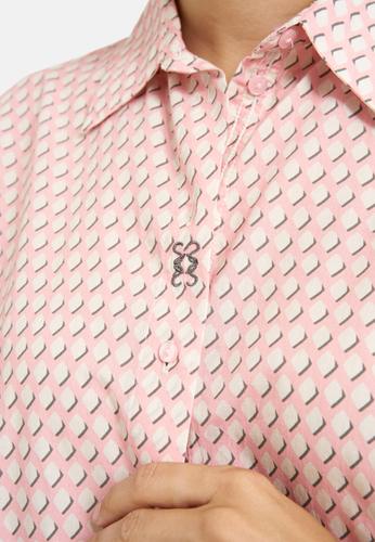 Volum slv shirt collar blouse XXL - Bubblegum Print