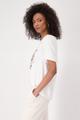 T-Shirt mit Taschenprint 36 - Cream