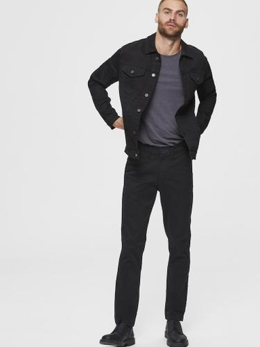 SLHSLIM-MILES FLEX CHINO PANTS W NOOS Schwarz 33