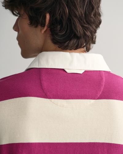 Heavy Rugger mit Blockstreifen XL - Beautyberry Purple