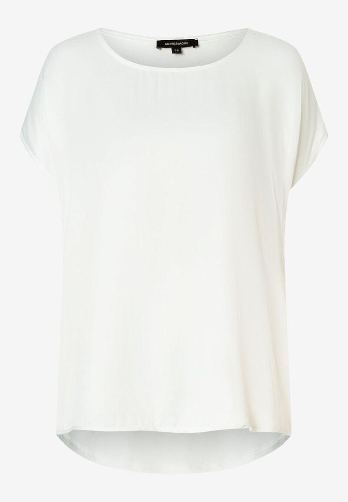 Shirt mit Satinfront ecru 38