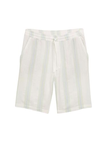 Relaxed Fit Shorts aus Baumwolle XL Relaxed Fit - Off White Big Structure Stripe