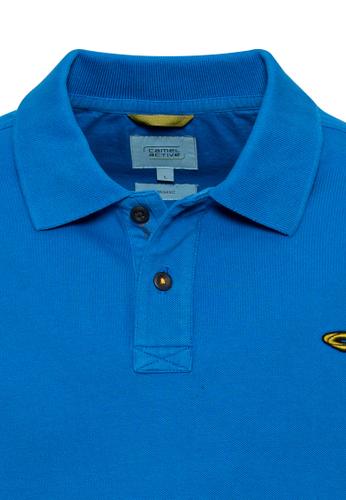 Piqué Poloshirt aus zertifiziertem Organic Cotton M Regular Fit - Strong Blue