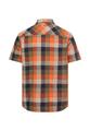 Karohemd aus reiner Baumwolle XL Regular Fit - Burned Orange