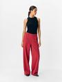 OBJLISA WIDE PANT NOOS 34 Weiter Beinschnitt - Karanda Red