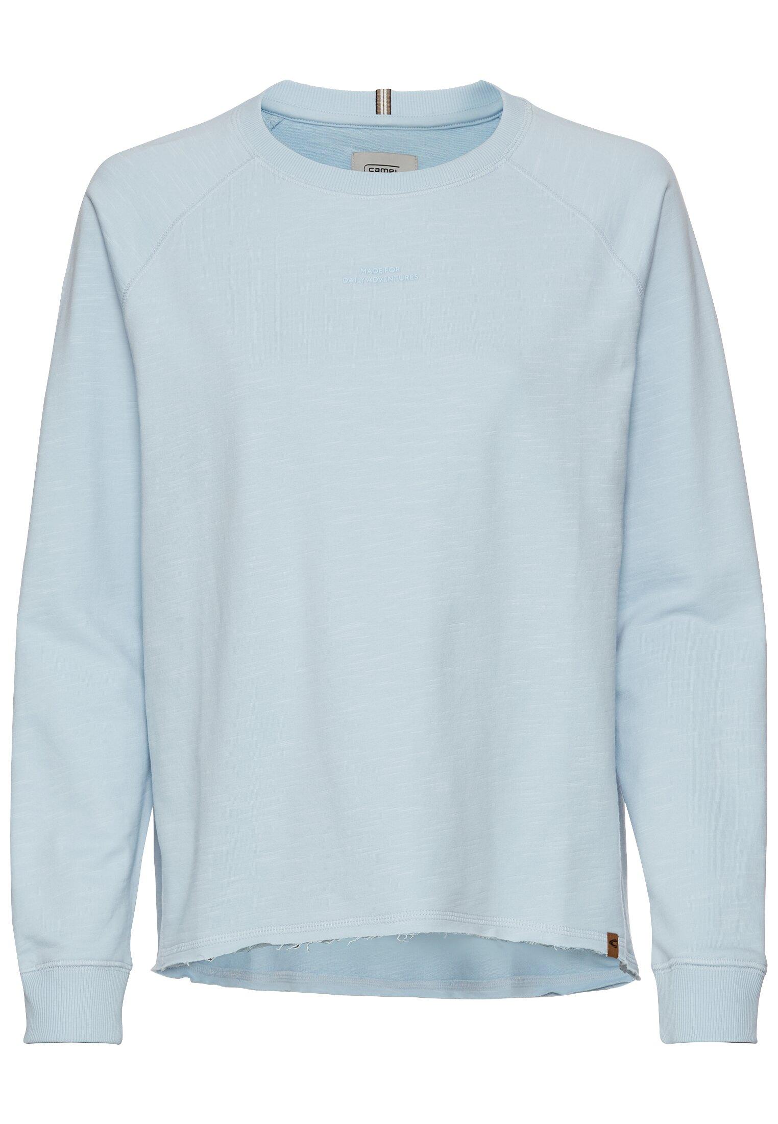 Langarmshirt aus reiner Baumwolle S Regular Fit - French Blue