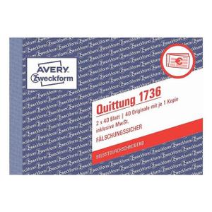 Quittung A6 SD 2x40 Blatt