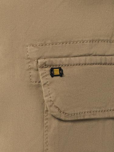 Short Cargo Garment Dyed + Stone Washed Stretch Braun 33