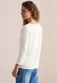 Shirt mit Schimmer-Print L - Vanilla White