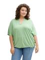 Plus Size - T-Shirt mit V-Ausschnitt 48 Regular Fit - True Green