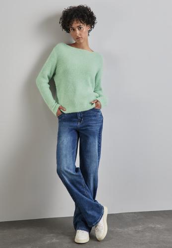 Federgarn-Pullover 38 - Light Sunlit Green
