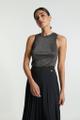 midi plissee skirt Grau 40