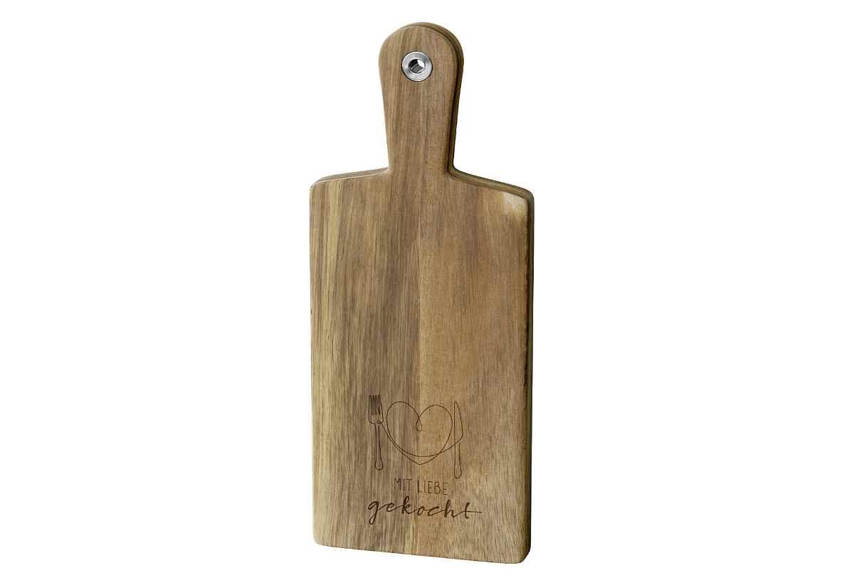 La Vida Holzbrett Akazie, - Mit Liebe gekocht