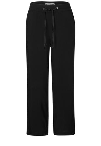 Wide Leg Hose Schwarz 44/7/8 Hosen