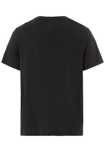 Kurzarm Henleyshirt aus reiner Baumwolle Grau 5XL