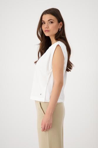 T-Shirt mit Schmuckschrift 36 - Cream