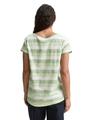 T-Shirt mit Rundhalsausschnitt XL Regular Fit - Green Shading Stripe
