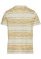 T-Shirt mit Streifenmuster aus Baumwolle Gelb XL