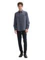 Regular Fit Hemd mit Turn-up-Funktion XXL Regular Fit - Navy White Fil A Fil Dobby