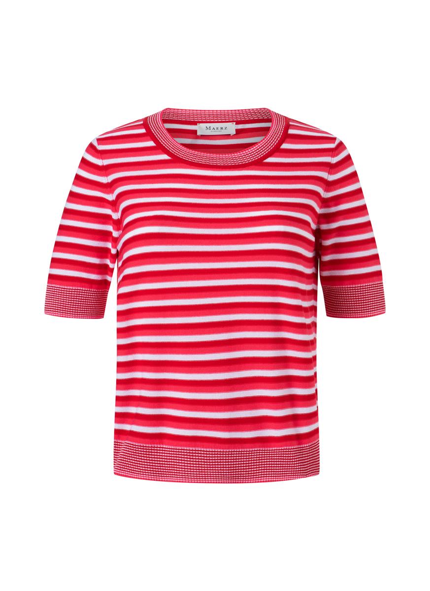 Pullover Rundhals 1/2 Arm Regular Fit - Hibiscus