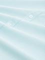 Chambray Kurzarmhemd XXXL Regular Fit - Turquoise White Structure