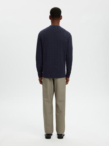 SLHRYAN STRUCTURE CREW NECK L Normal geschnitten - Sky Captain