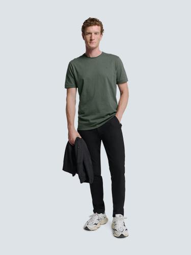 T-Shirt Crewneck Slub Grün XXL