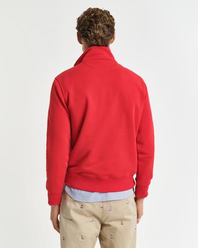Shield Sweatshirt mit halblangem Reißverschluss XL - Ruby Red