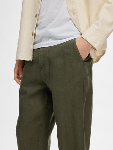SLH180 RELAXED CROPPED MAGNUS SUN PANT S Locker geschnitten - Forest Night