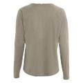Langarmshirt aus reiner Baumwolle M Regular Fit - Light Khaki