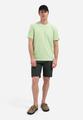 T-Shirt Crewneck Pin Stripe Garment Dyed M Regular Fit - Green