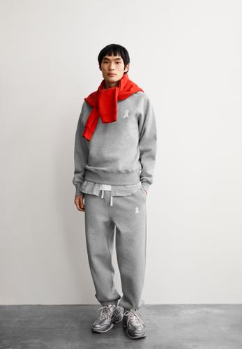 ICONIC Å JOAAN MELANGE M Relaxed Fit - Silver Melange