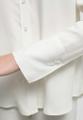 Viscose Shirt Bluse Viskose Langarm Weiß 42/Langarm