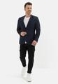 Leinen Herringbone Sakko 26 - Dark Blue