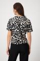 Sweatshirt mit Leomuster 36 - Schwarz Gemustert