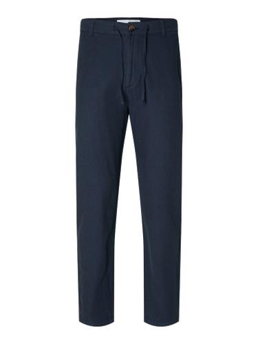 SLH172-SLIMTAPE BRODY LINEN PANT NOOS Blau XXL