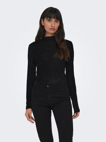 ONLCLARA L/S ROLLNECK JRS Schwarz L