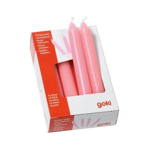 goki Geburtstagskerzen-Set rosa, 10 Stück