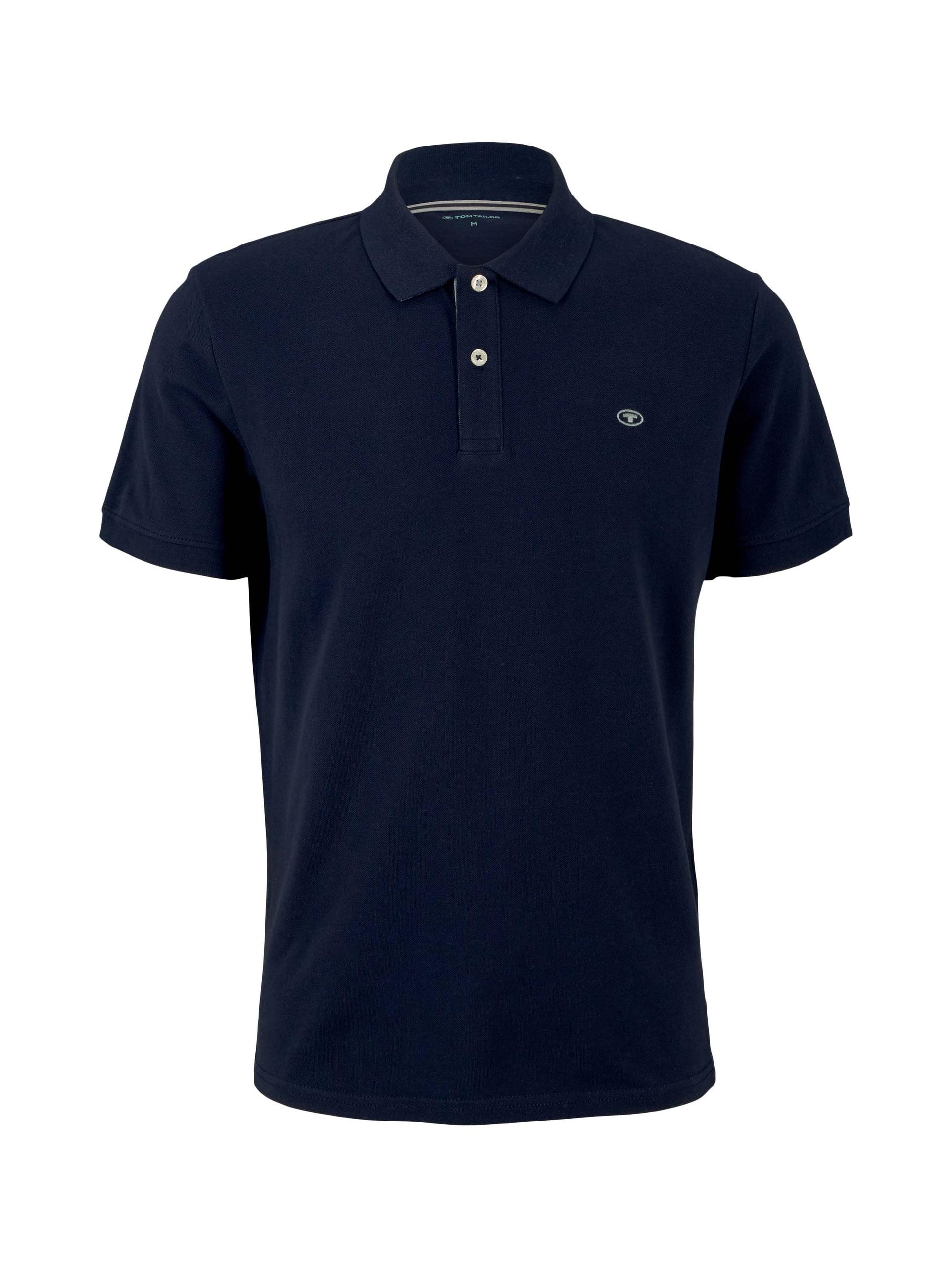 Piqué Poloshirt aus Baumwolle M Regular Fit - Sky Captain Blue