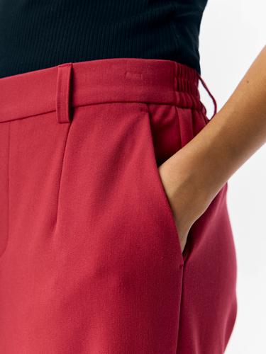 OBJLISA WIDE PANT NOOS 34 Weiter Beinschnitt - Karanda Red